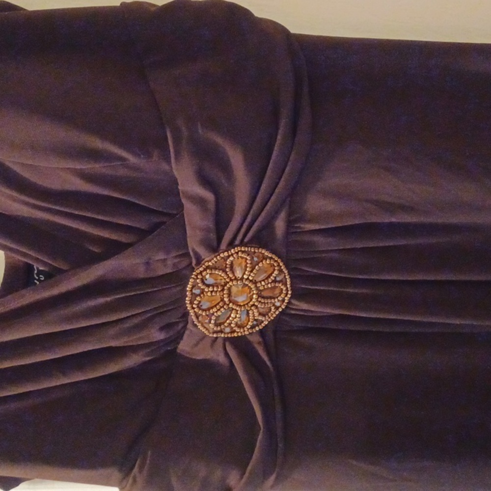 EnFocus Studio Plunge Neck Dress - Picture 5 of 6